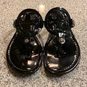 Black Tory Burch Miller Sandals